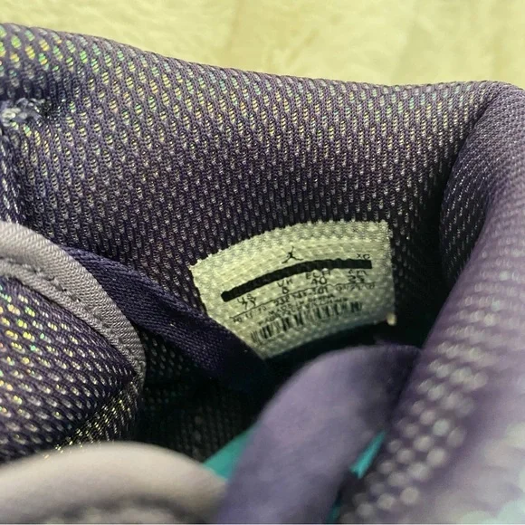 Air Jordan 1 Retro (GS) ‘Daybreak’ Nike Purple Lace Suede High-Top Sneakers 7Y - Picture 10 of 15